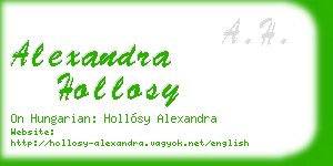 alexandra hollosy business card